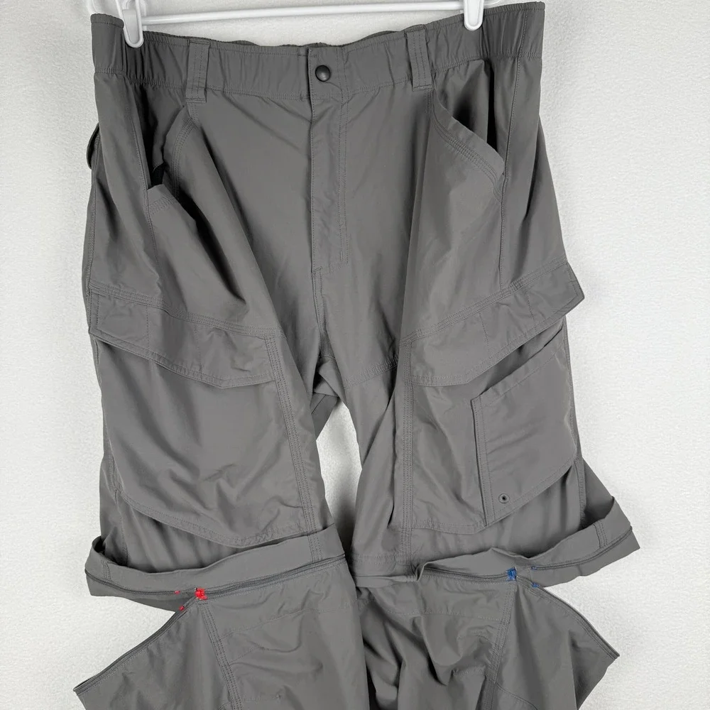 Scheels Convertible Cargo Pants Mens XL Nylon Zip‎ Off Articulated Knee Hiking - Picture 5 of 12